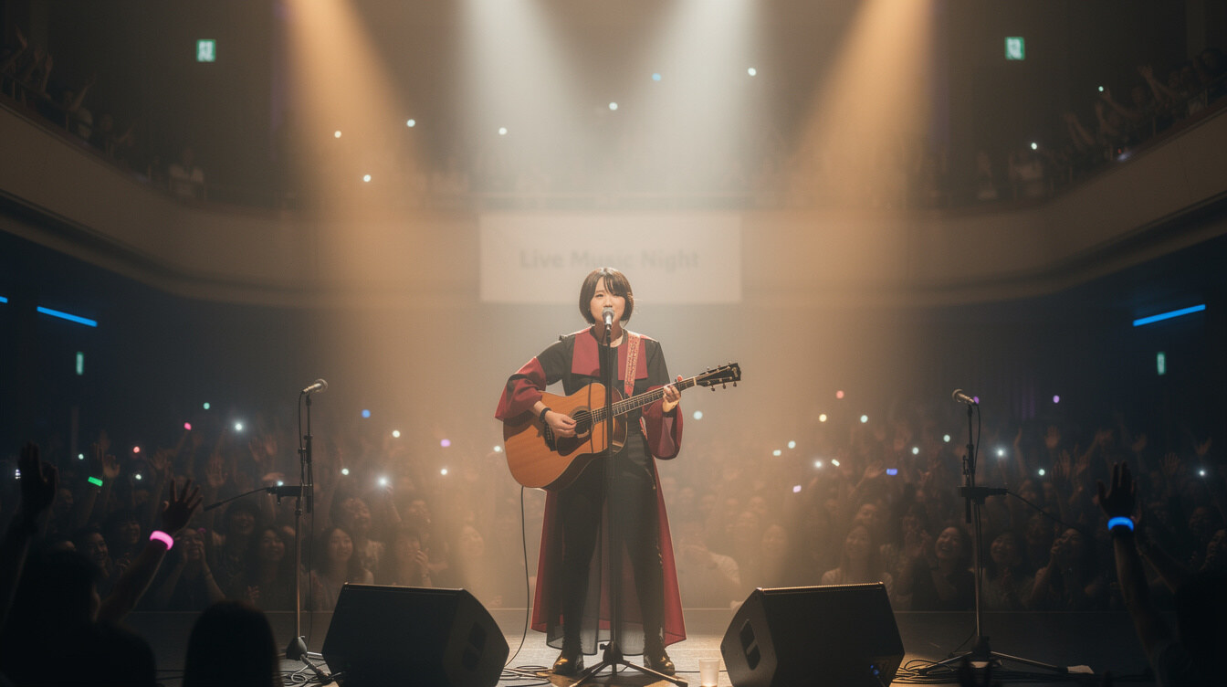 japanese singer on stage