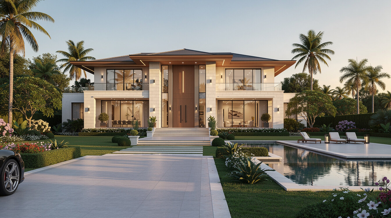 luxury mansion exterior